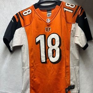 Nike NFL Cincinnati Bangles Jersey #18 Green Size L Youth
